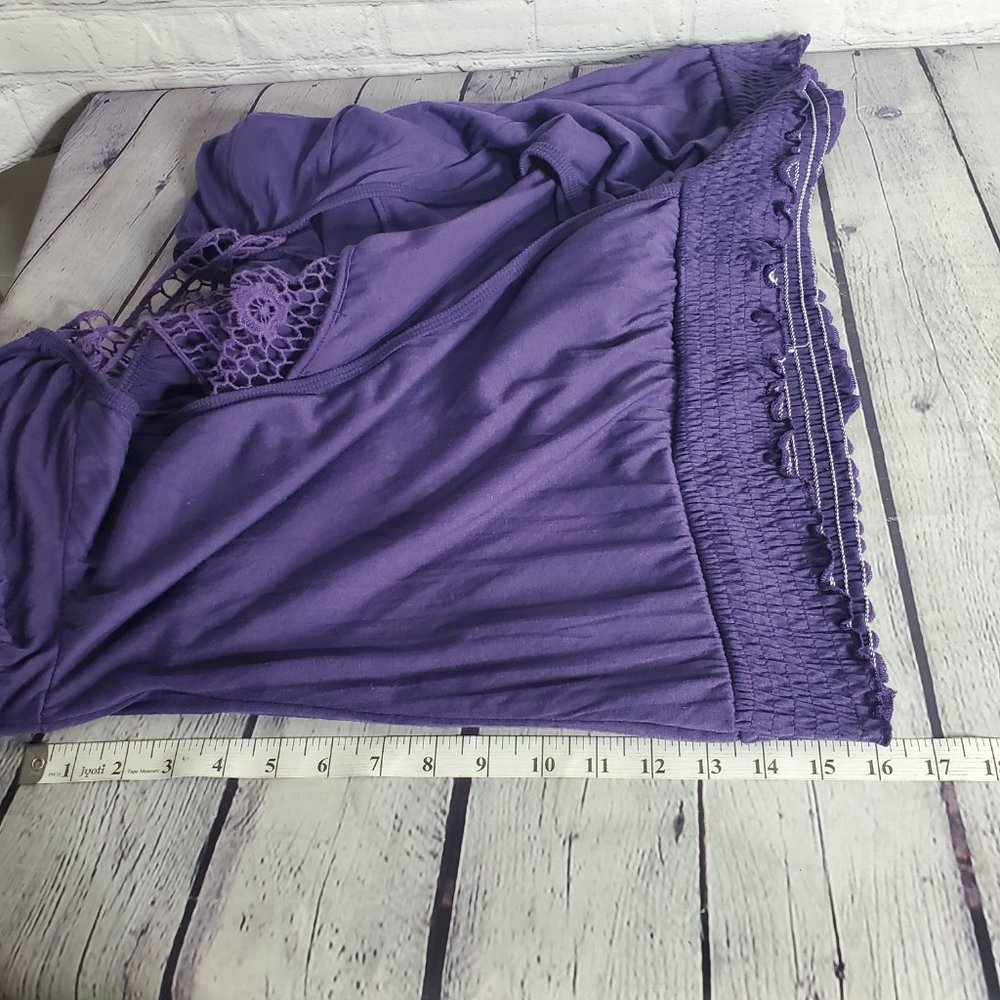Eye Candy Women's Purple Blouse - Picture 5 of 6